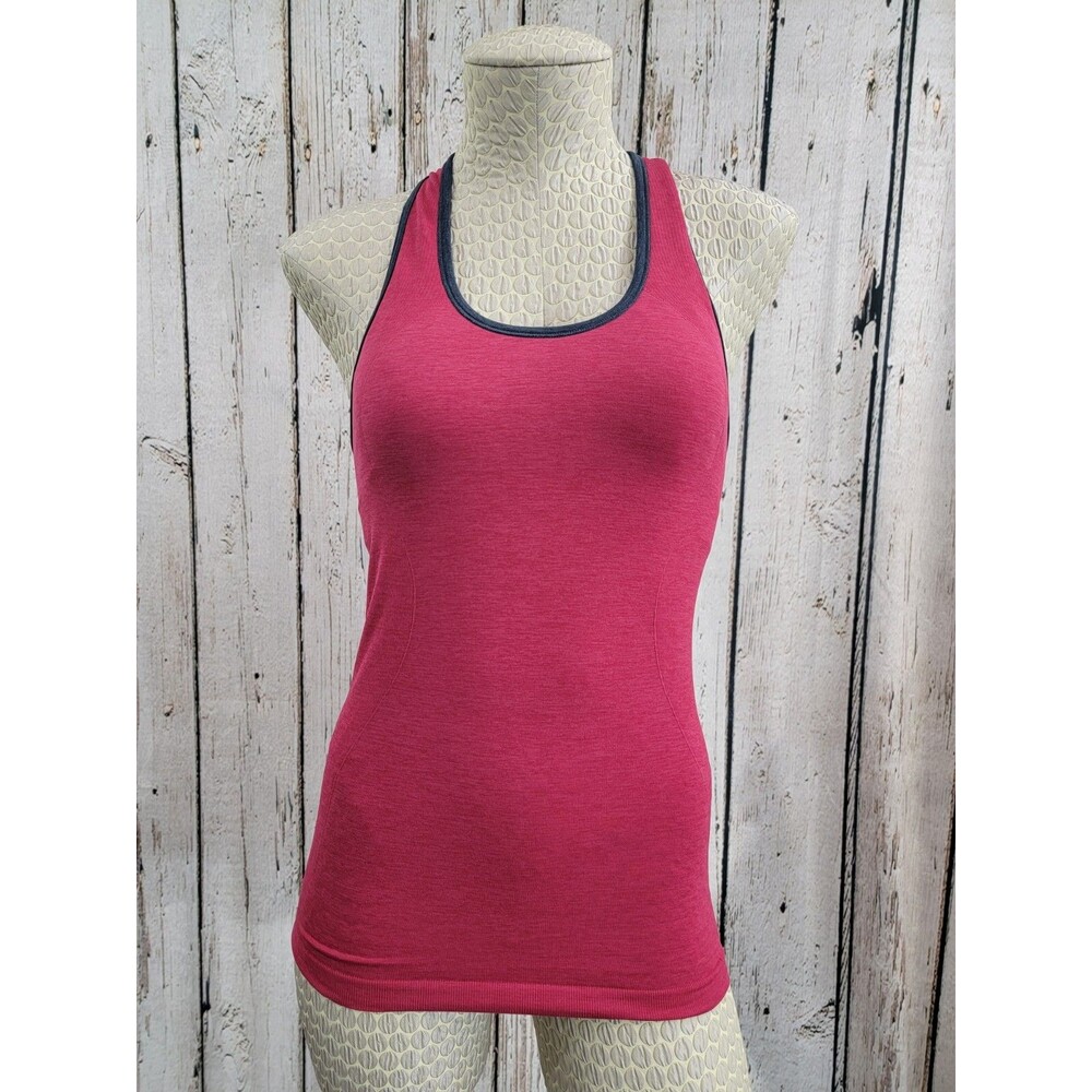 Lululemon Womens 4 Pink Racerback Athletic Sports Tank Top Workout‎ Yoga Shirt